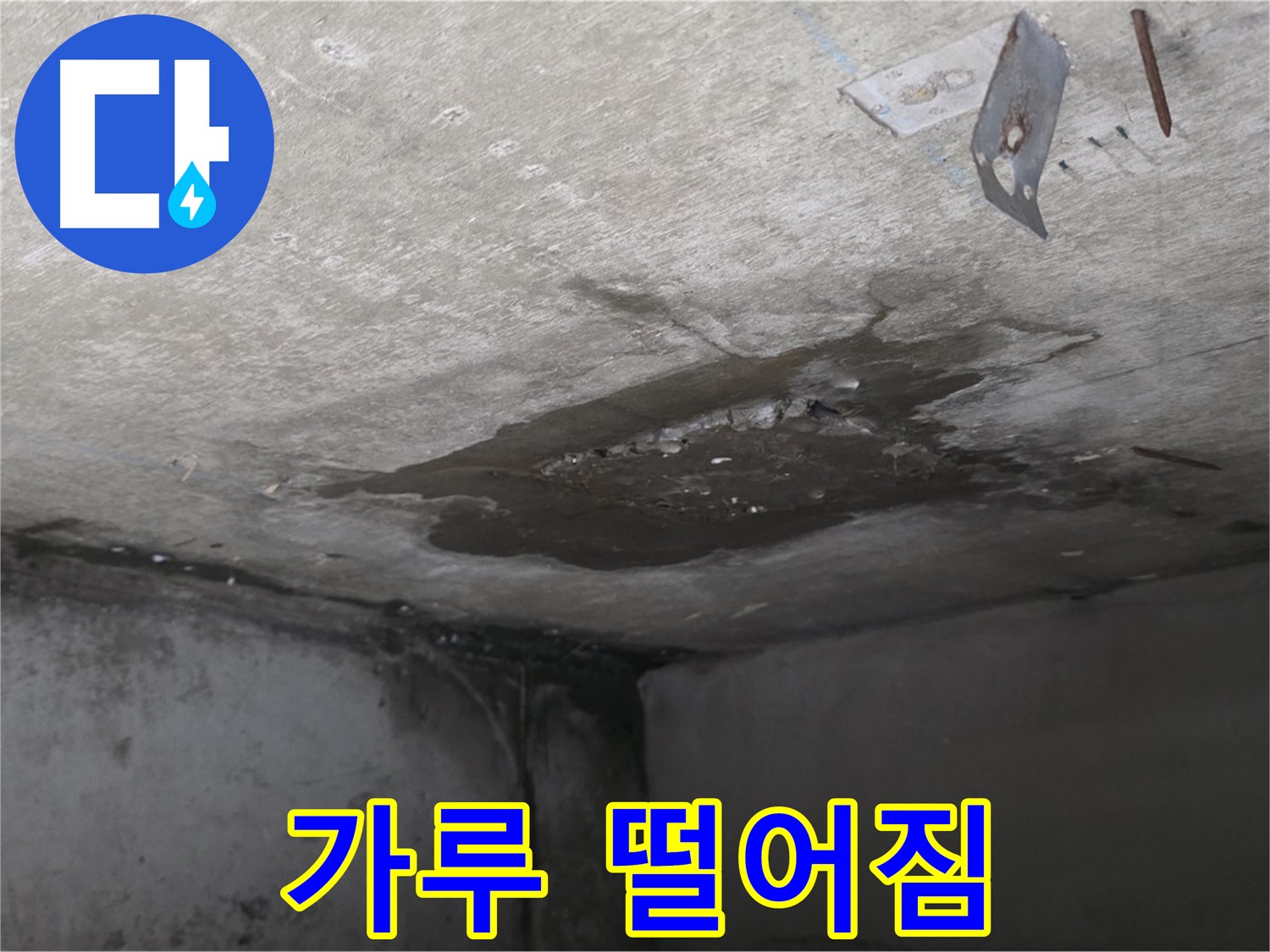 콘크리트 가루 떨어짐 - 남양주 오남 누수