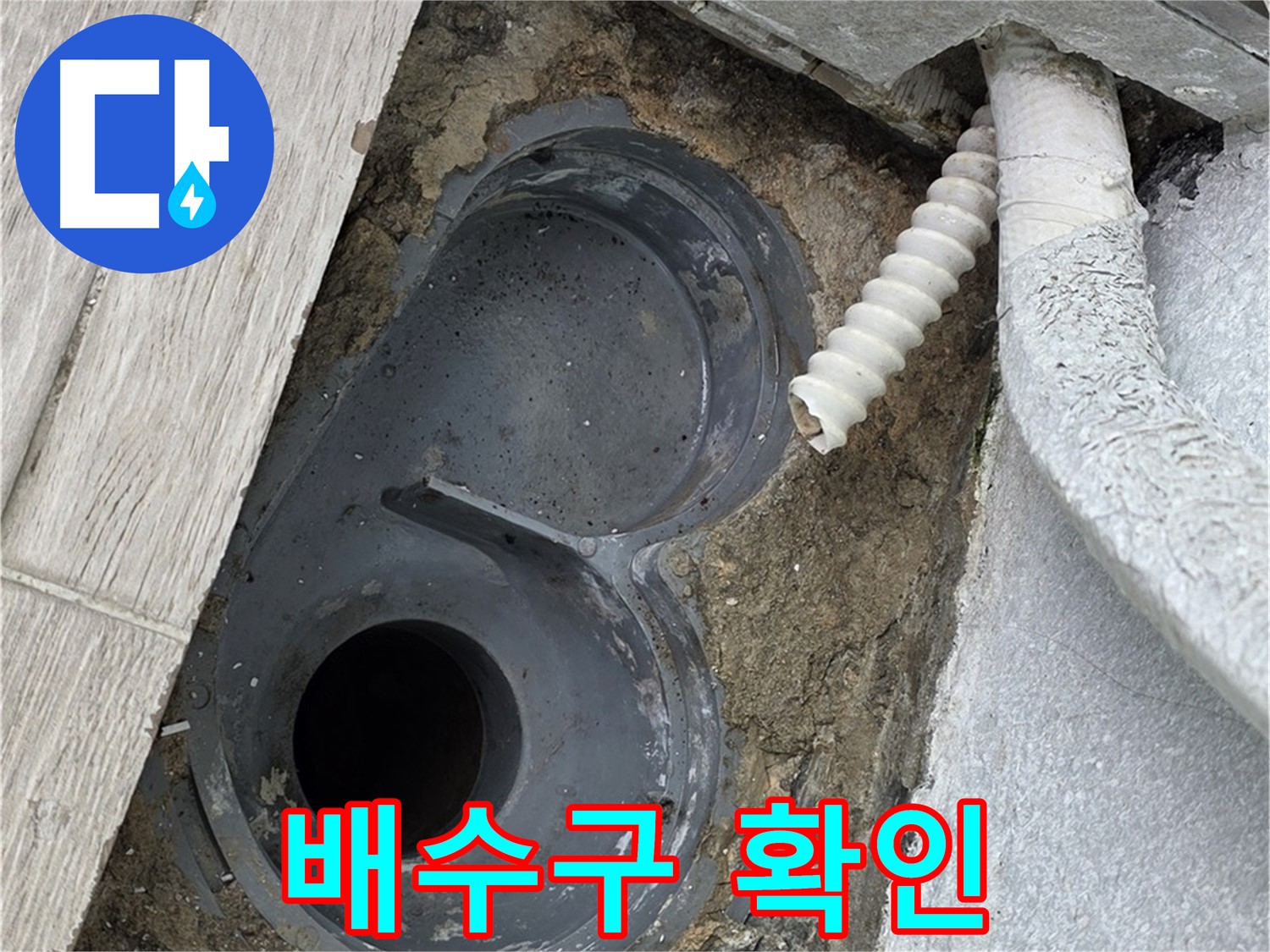 노원구 욕실 트랩 누수 - 배수구 주변 꼼꼼하게 확인 중