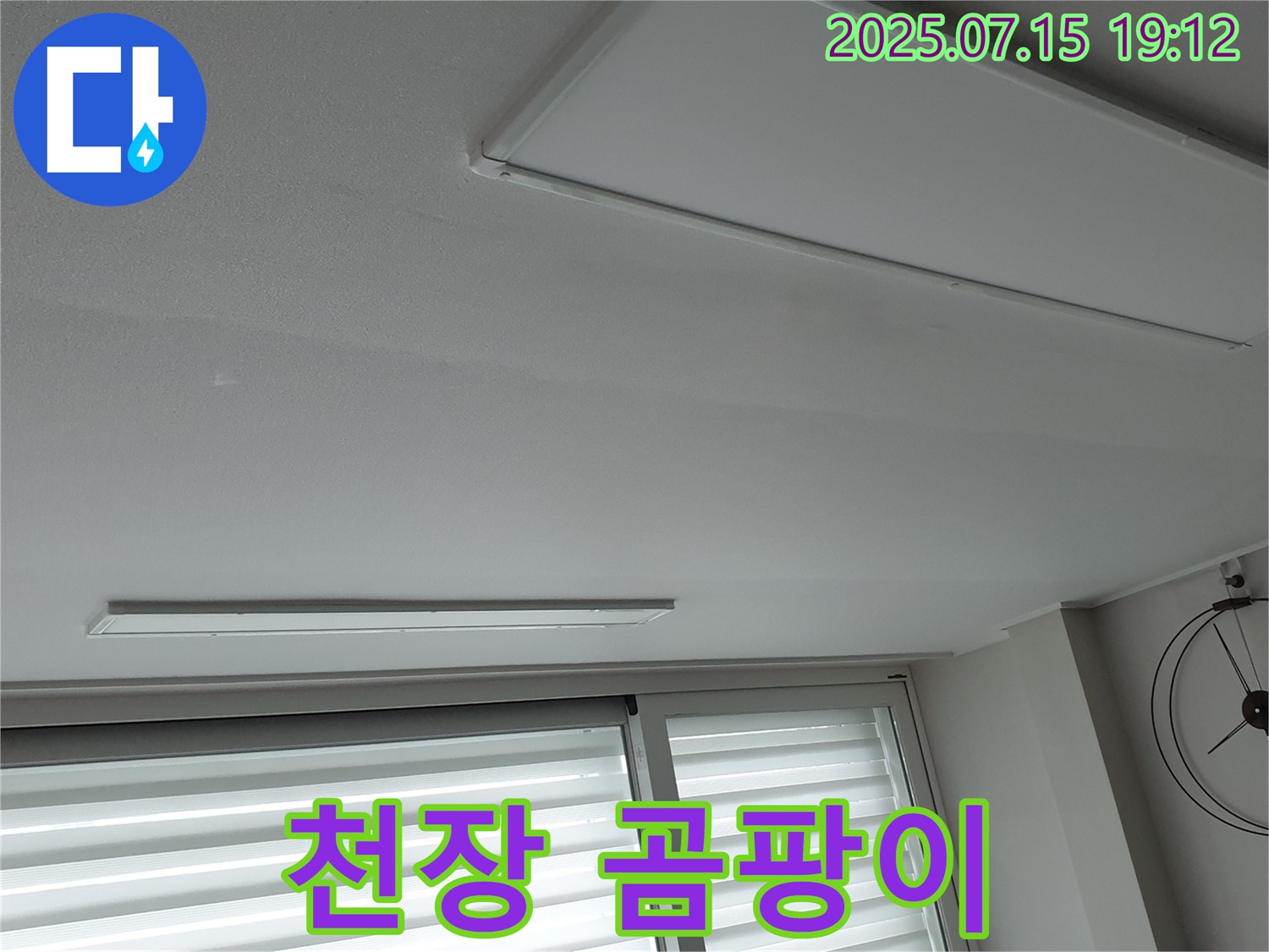 노원구 중계동 아파트 천장 곰팡이 - 누수 또는 결로 현상 의심, 정확한 진단 필요
