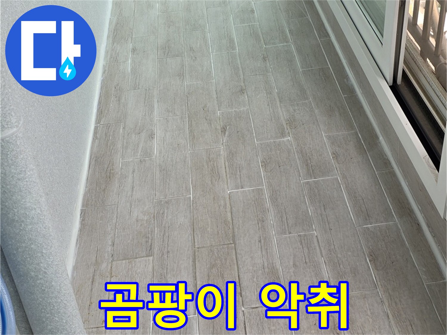 중계동 청구3차 베란다 곰팡이 악취 - 누수 원인 제거 후 살균 청소