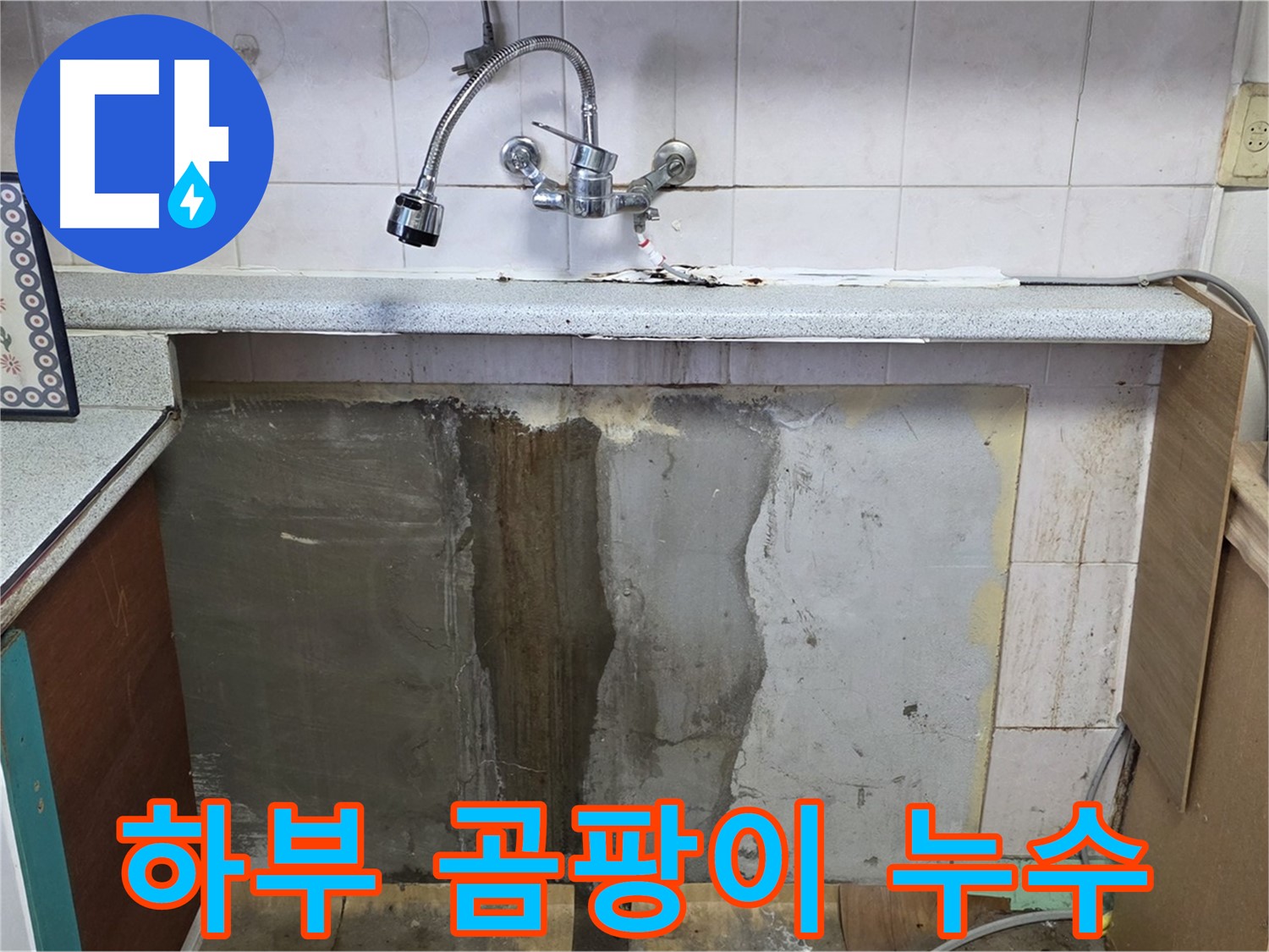 사릉리 싱크대 누수 - 하부 곰팡이, 누수 가능성 높음