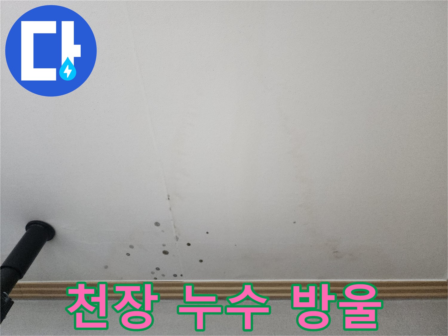 천장 누수 방울 - 누수 초기 증상부터 심각한 상태까지 꼼꼼하게 진단합니다.