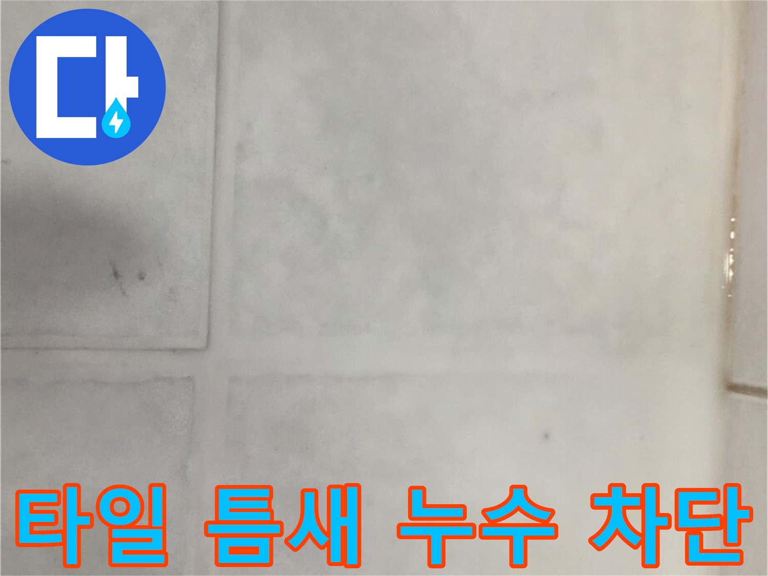 과천 누수 - 타일 틈새 누수 완벽 차단, 고객 만족!