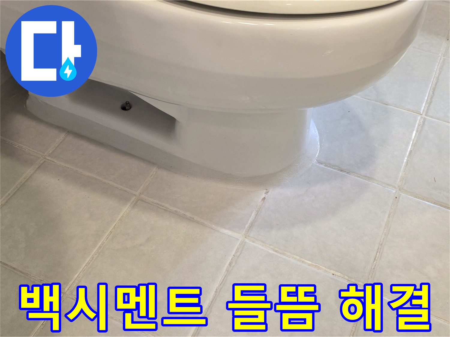 과천 문원동 변기 누수 - 들뜬 백시멘트 제거 후 해결