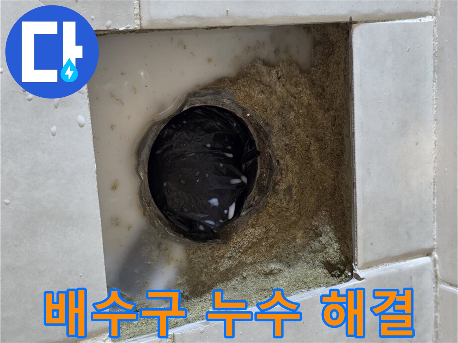 과천 문원동 욕실 배수구 누수 - 노후된 배수구 주변의 습기, 신속하고 정확한 누수 진단과 보수