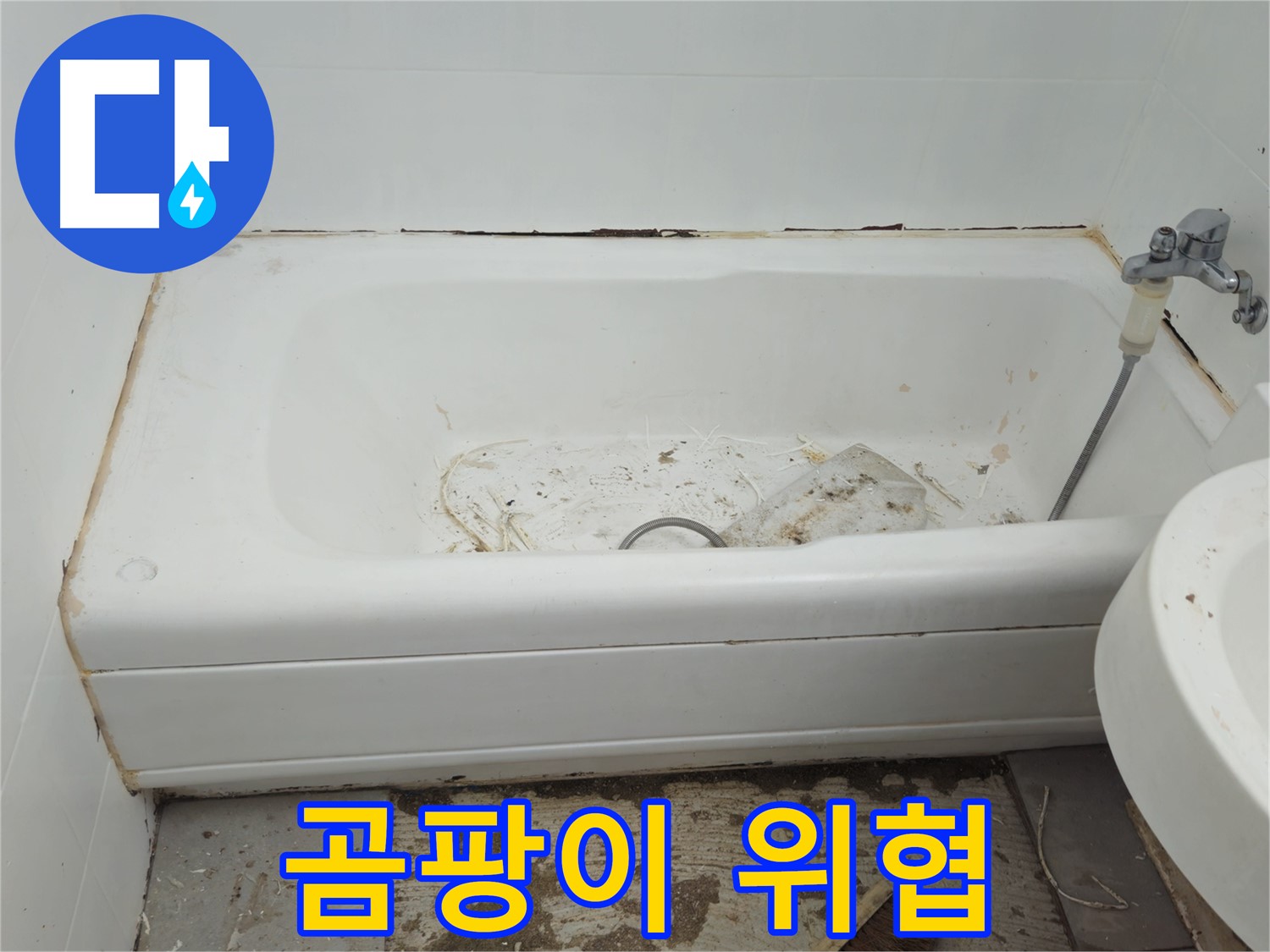 남양주 화도읍 아파트 욕조 곰팡이 - 건강까지 위협