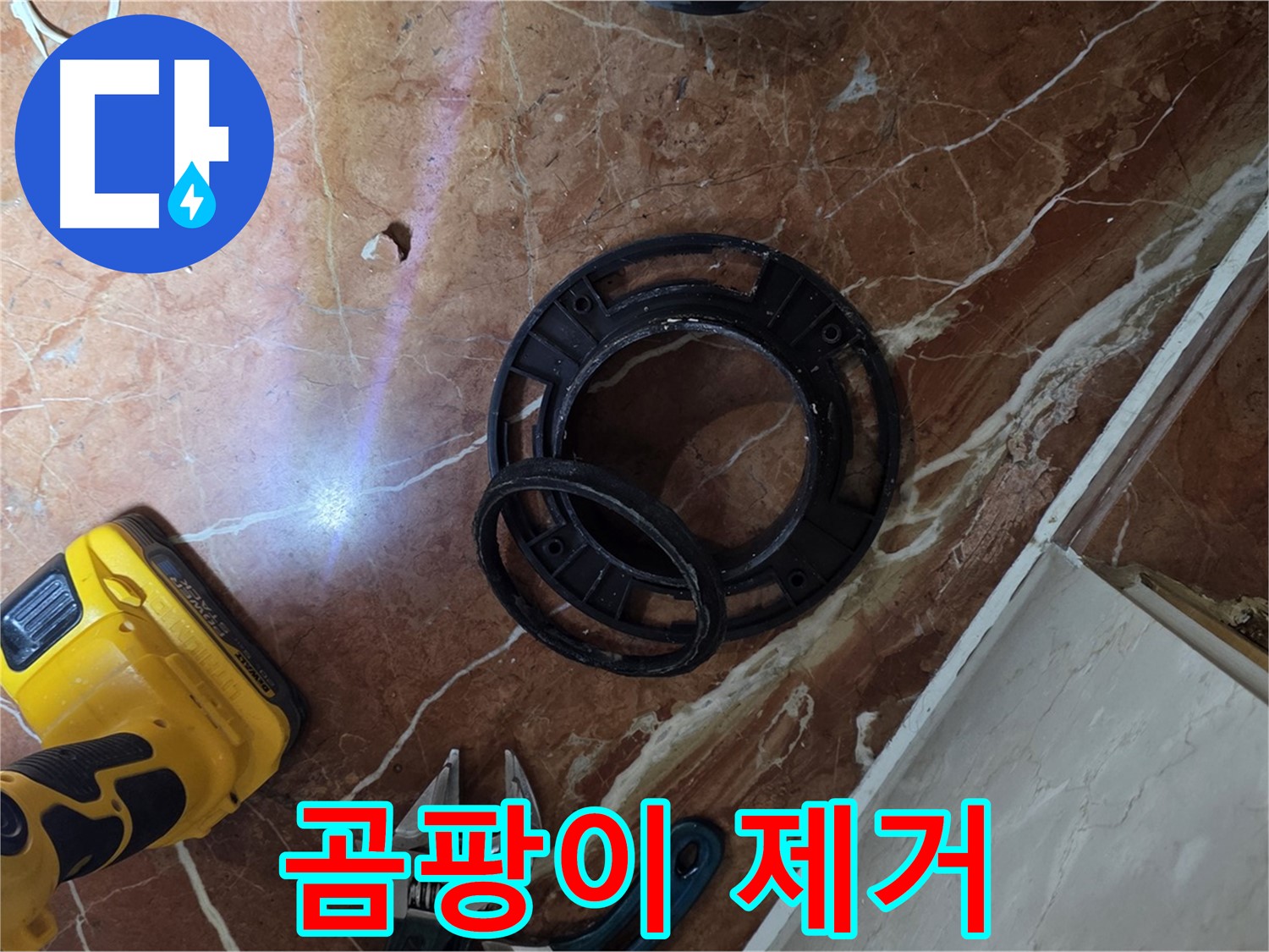 플랜지 주변 곰팡이 제거 - 깨끗한 환경