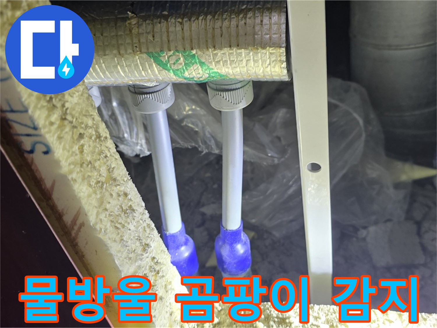 삼숭동 양주자이 누수 - 배관 연결 부속 주변 물방울 맺힘 및 곰팡이 번식 여부 꼼꼼 감지