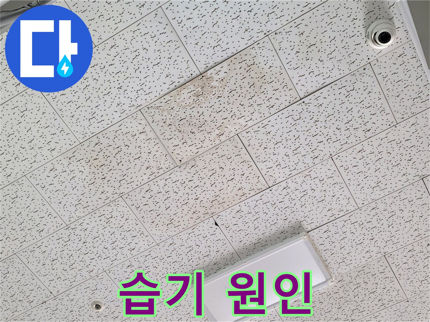 김포 구래동 누수 - 텍스 천장 습기, 결로 현상과 누수 구별 방법