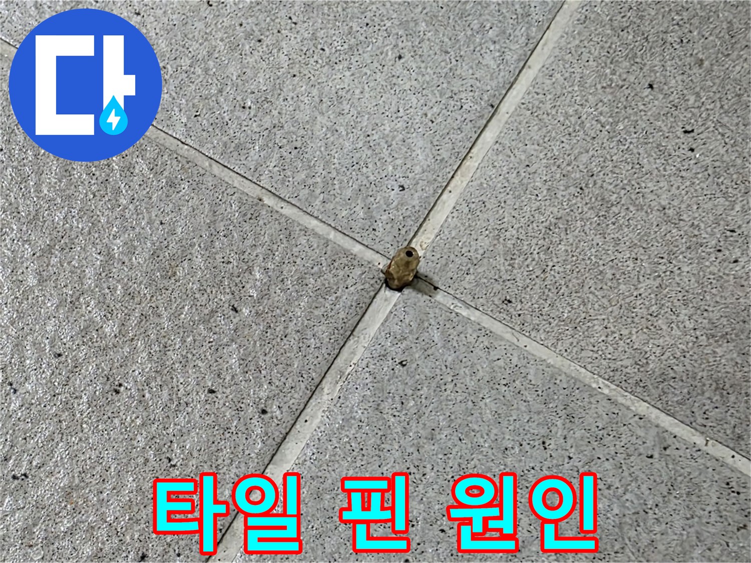 분당구 운중동 산운마을 - 타일 핀이 누수의 원인일 수 있습니다.