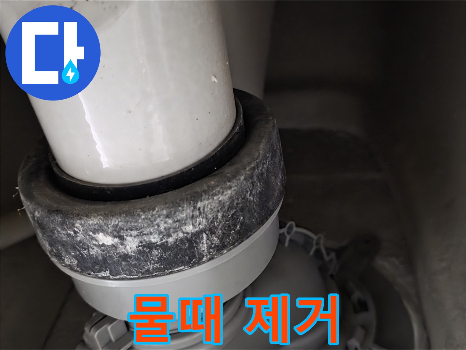 성남시 분당구 운중동 산운마을 변기 누수 - 정심 주변 물때 깨끗하게 제거