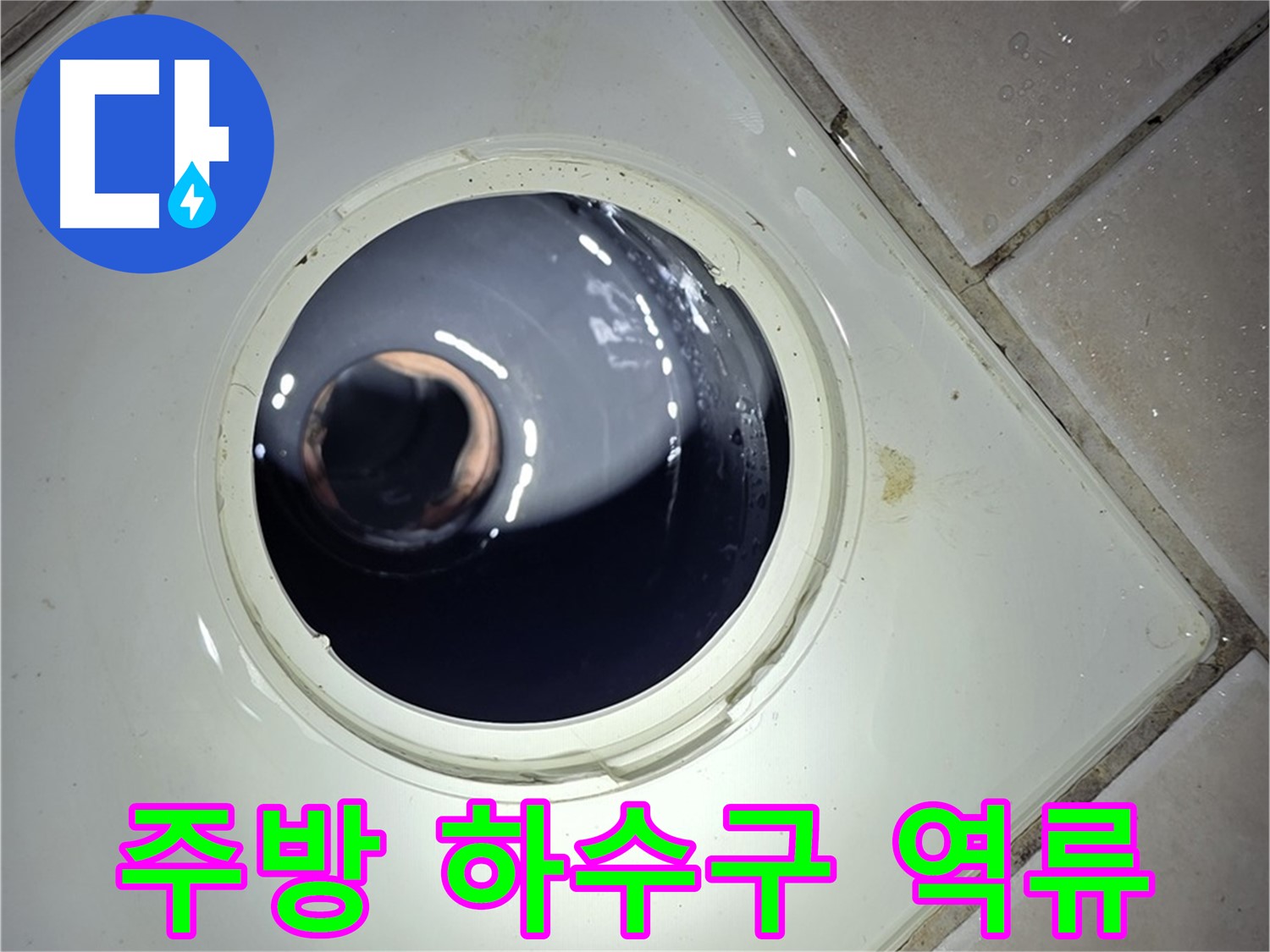 양주 백석 서광아파트 주방 하수구 역류 - 긴급 상황 해결 과정