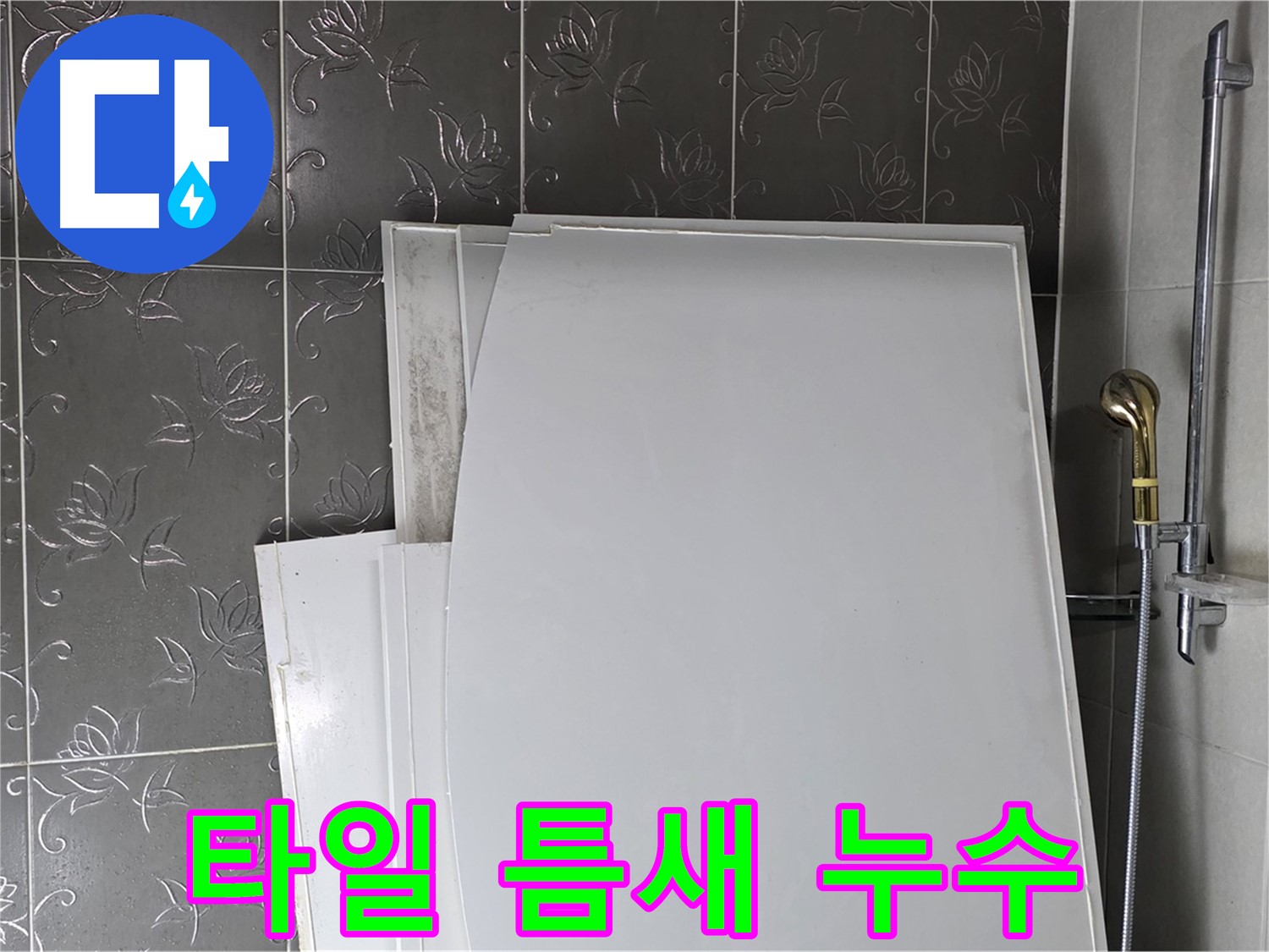 분당 욕실 - 타일 틈새 누수, 방수액 시공으로 완벽하게 차단 - 꼼꼼한 시공