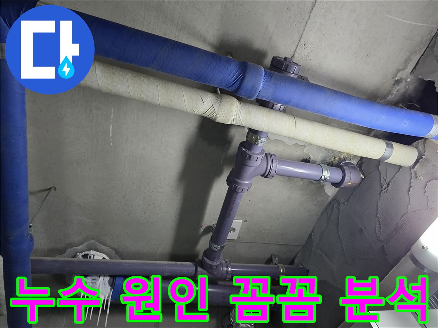분당 운중동 산운로 아파트 누수 원인 꼼꼼 분석 - 누수 원인을 정확하게 파악하기 위해 꼼꼼하게 점검합니다.