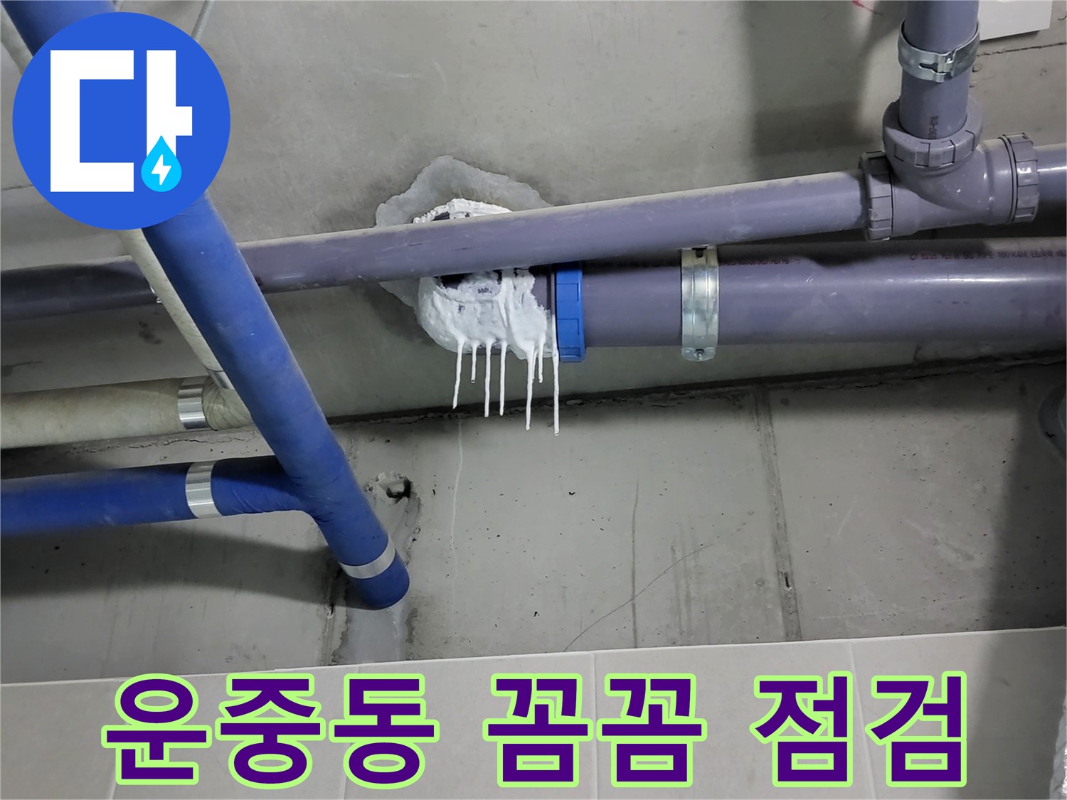 운중동 하수 누수 - 꼼꼼한 점검으로 숨겨진 누수 해결