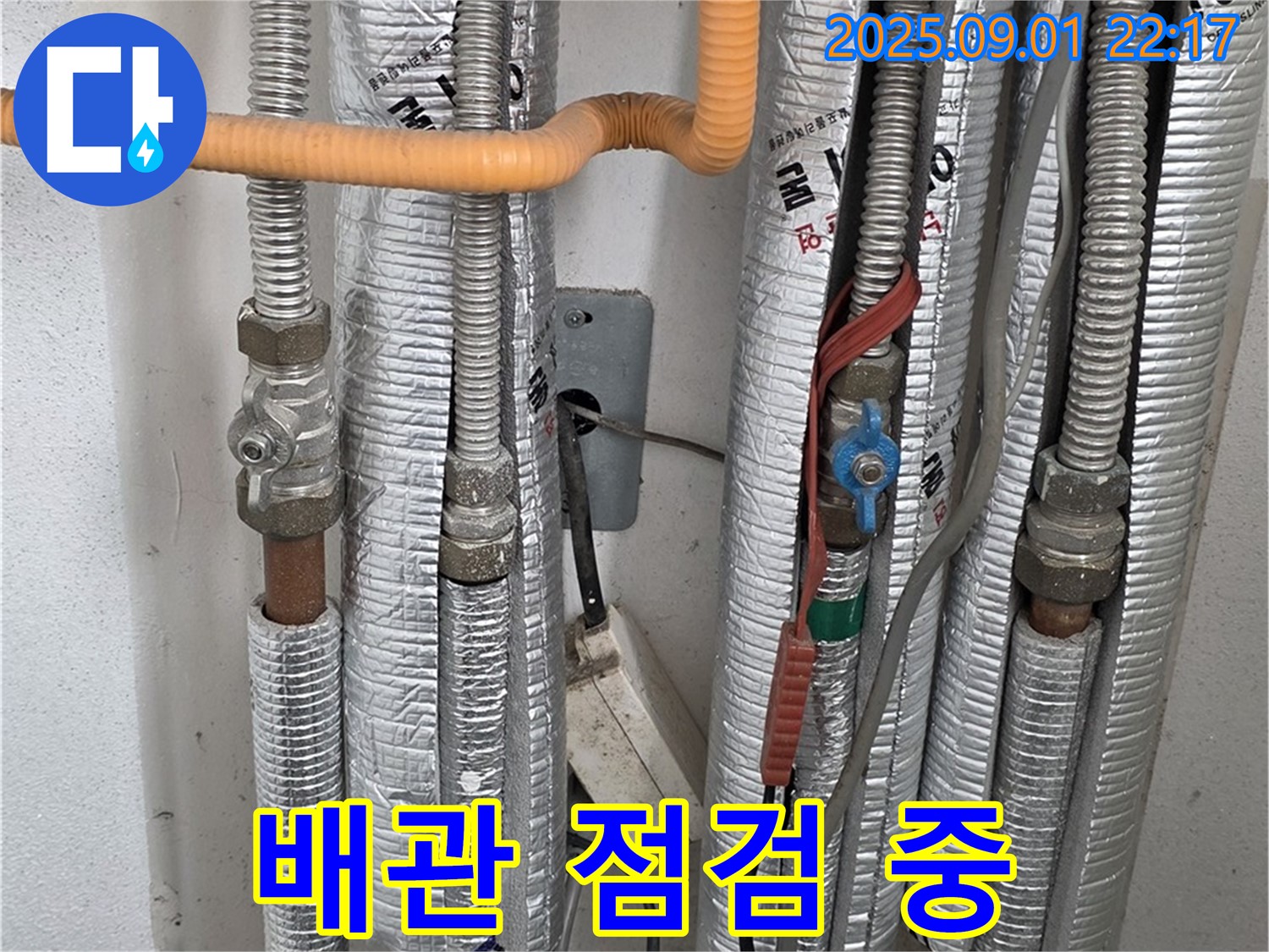 포천 일동면 기산리 아파트 - 배관 점검 중인 전문가 - 꼼꼼함