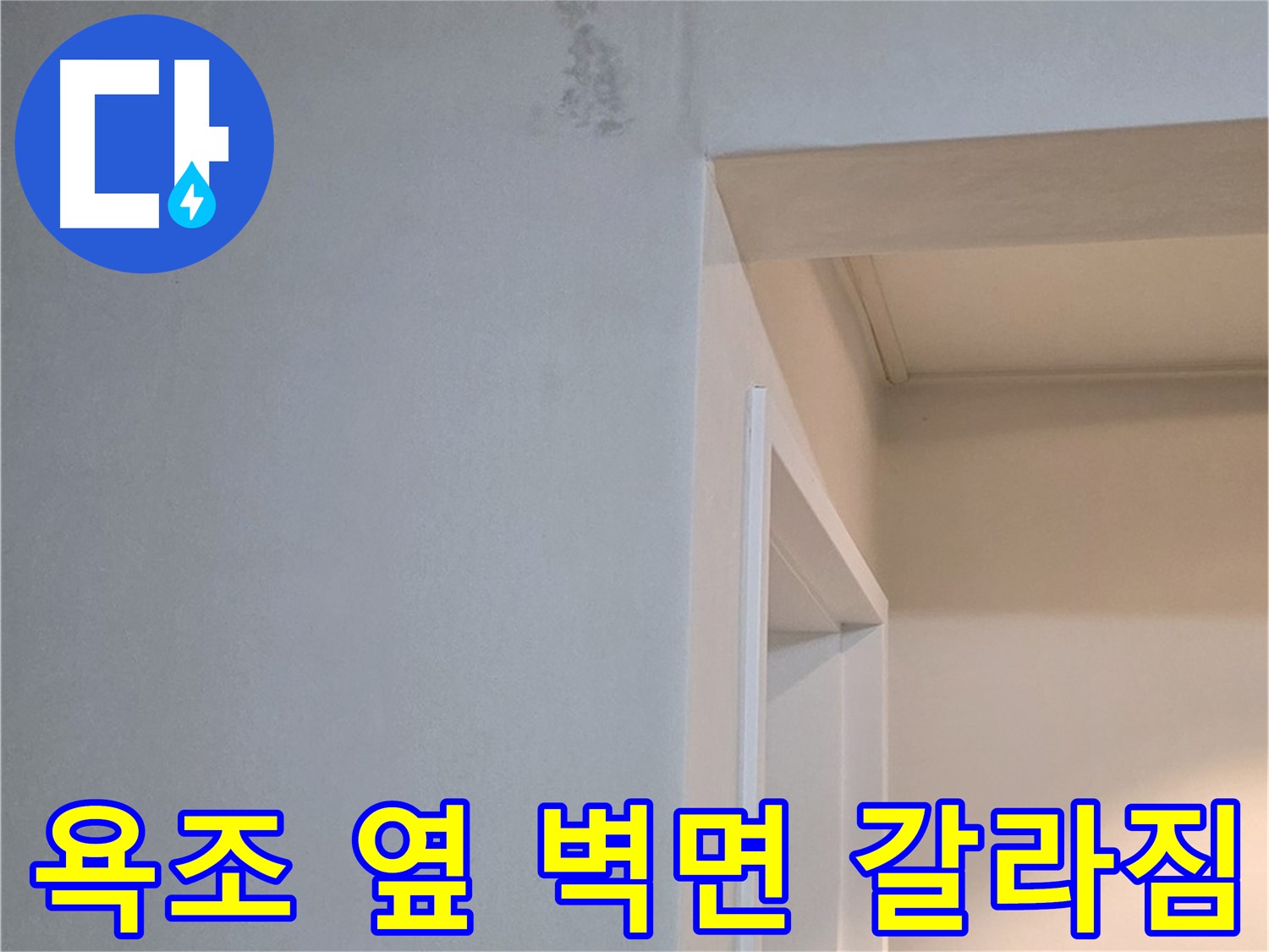 일동 기산리 아파트 욕조 옆 벽면 갈라짐 - 누수 가능성 진단 및 해결