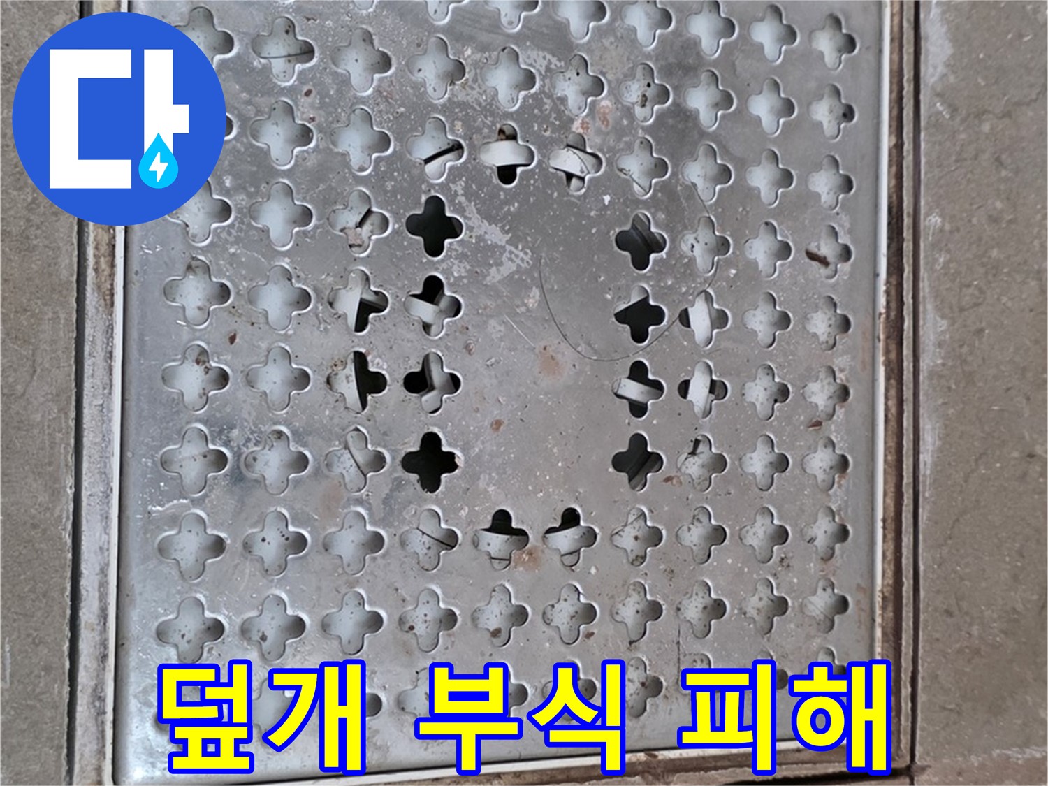 일동면 아파트 - 배수구 덮개 부식 - 2차 피해 예방