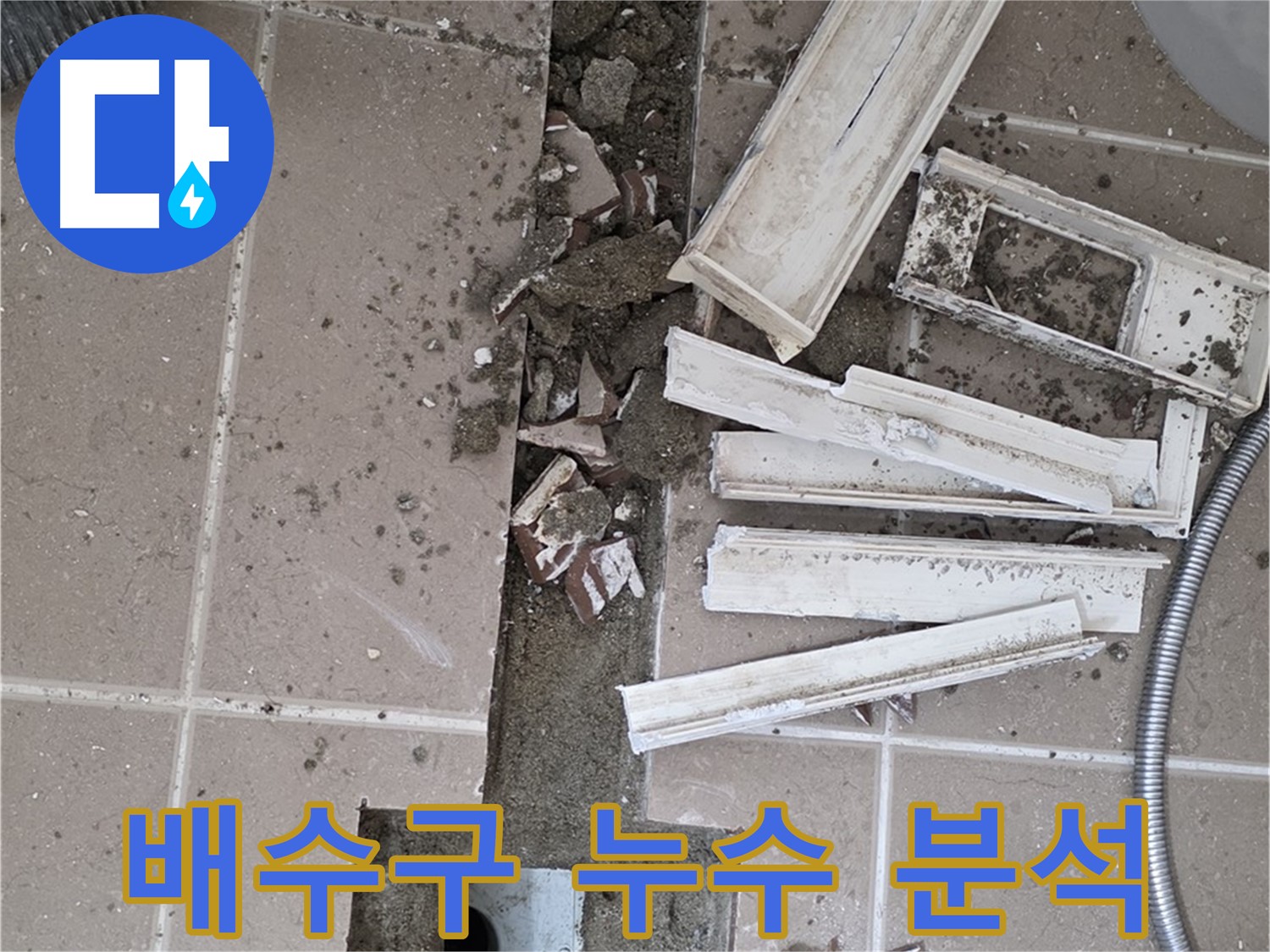 포천 일동면 기산리 베스트빌 아파트 욕실 - 배수구 주변 누수 원인 심층 분석 작업