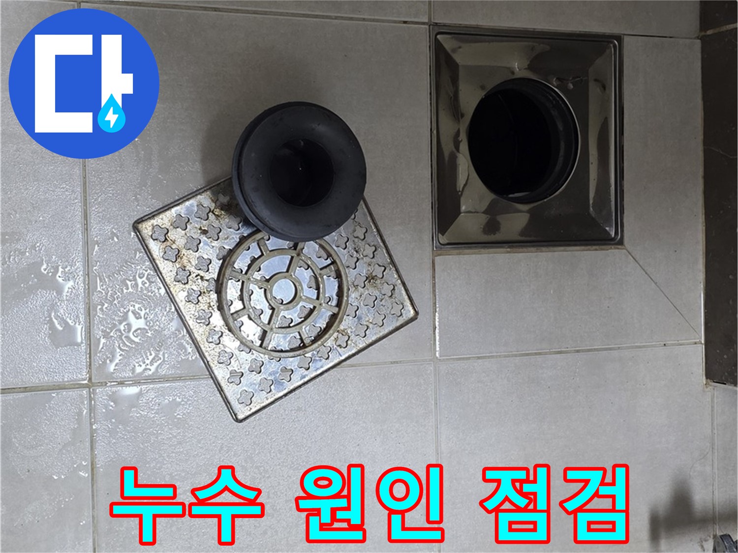 양주 옥정 율정마을 아파트 욕실 배수구 누수 원인 - 트랩 점검으로 꼼꼼하게 확인
