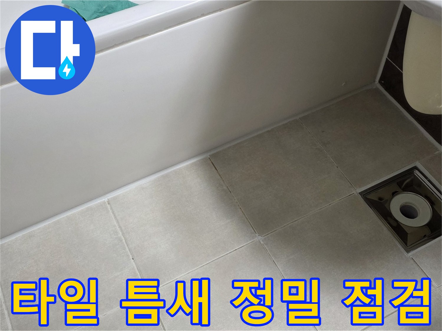 양주 옥정 율정마을 욕실 - 타일 틈새 누수 원인 파악을 위한 정밀 점검