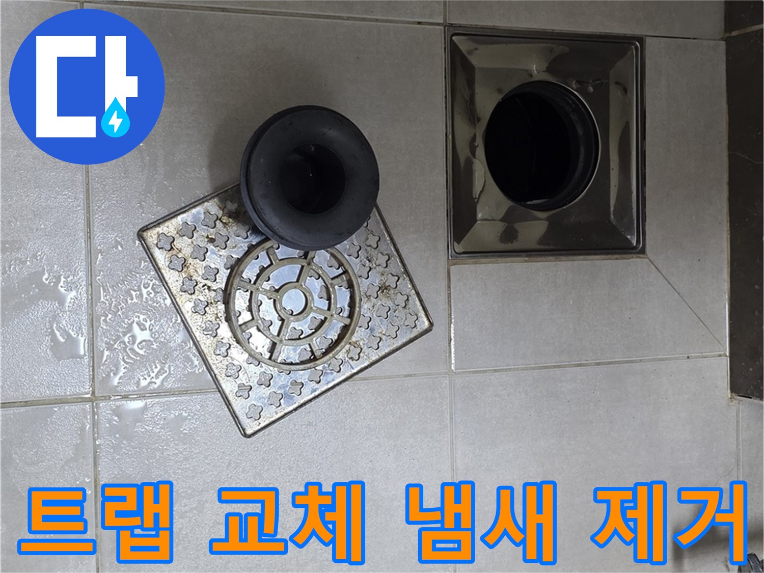 양주 옥정동 율정마을 아파트 - 욕실 배수구 누수, 트랩 교체로 냄새까지 해결