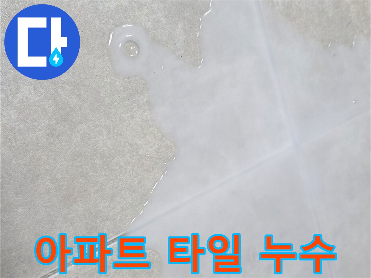 양주 율정마을 아파트 타일 누수 - 누수탐지 후 문제 원인 파악 및 해결 과정