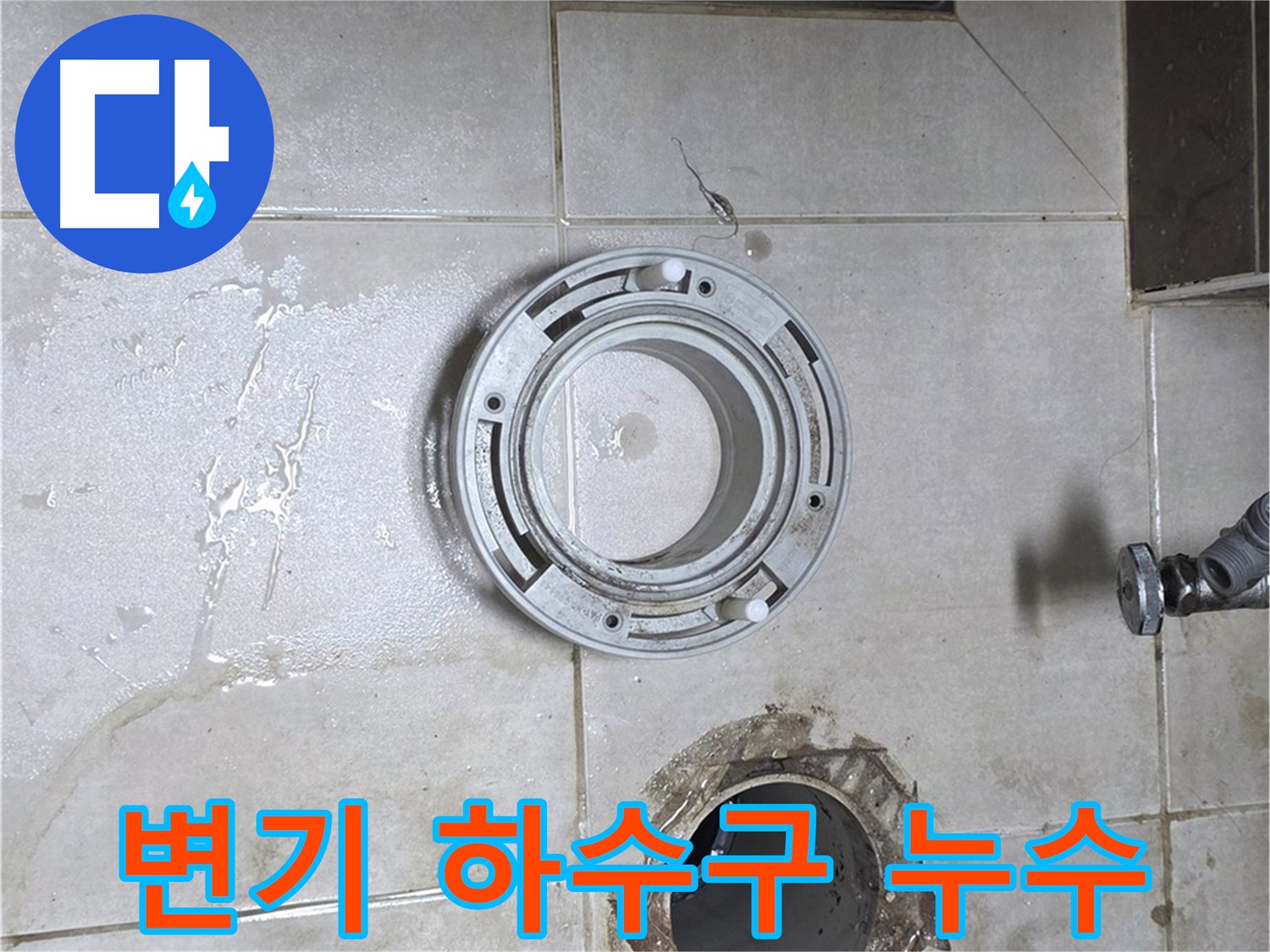 옥정동 율정마을 아파트 변기 하수구 배관 주변 누수 - 누수 문제 해결 전문가