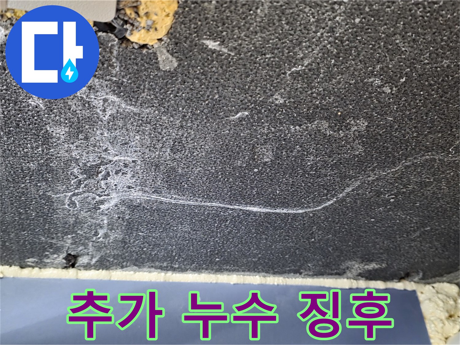 운정 아파트 천장 누수 - 균열 주변 추가 누수 징후 확인