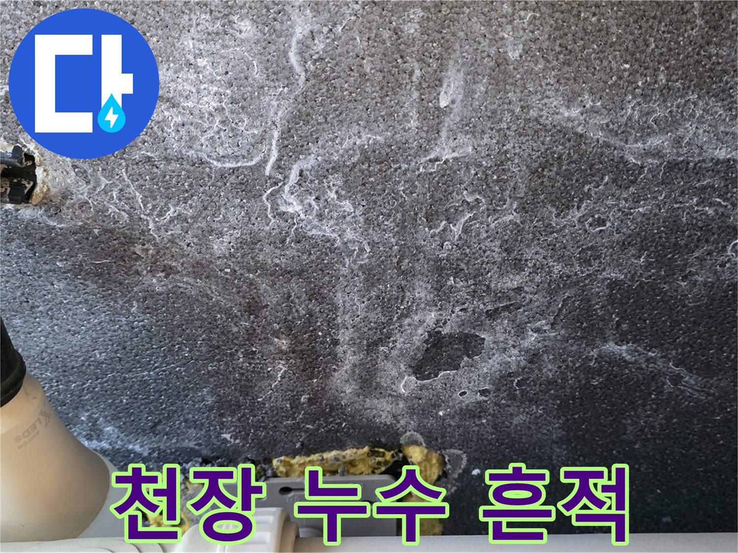 운정어반프라임 1201동 천장 누수 흔적 - 긴급 진단으로 원인 파악