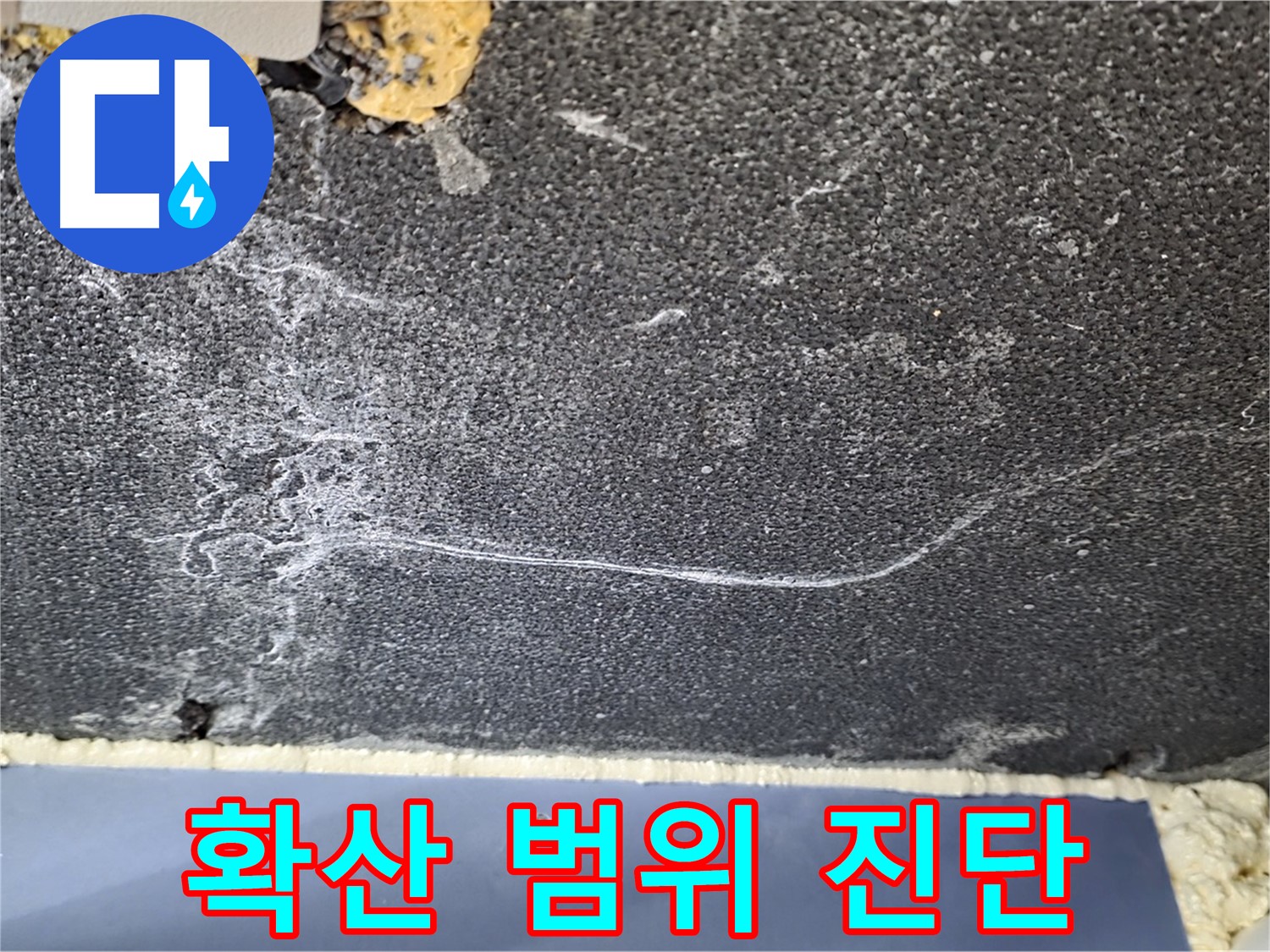 파주시 동패동 운정어반프라임 천장 누수 - 석회 확산 범위 면밀 진단