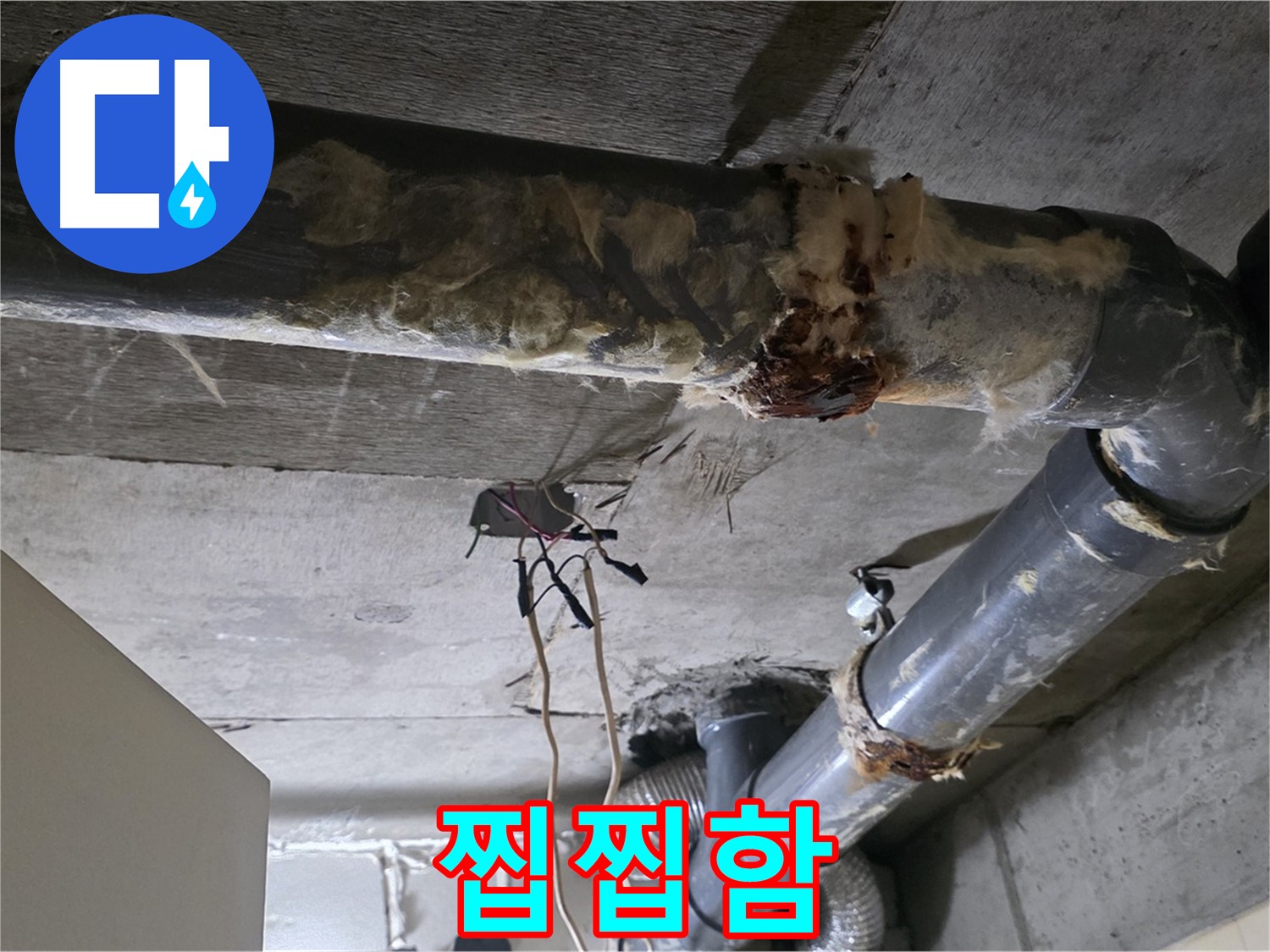 새절역 누수 - 오수 배관 부식 찝찝함 해결
