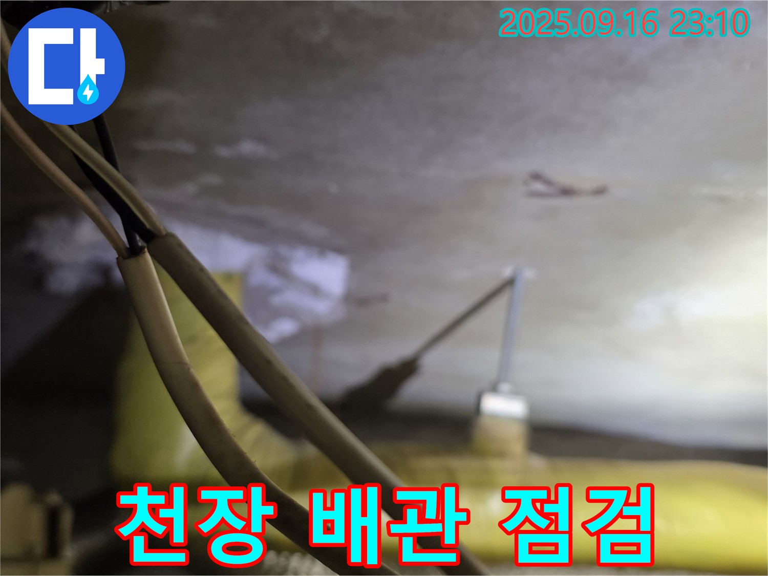 새절역 현대아파트 천장 배관 점검 - 누수 가능성 확인 - 꼼꼼한 점검 과정