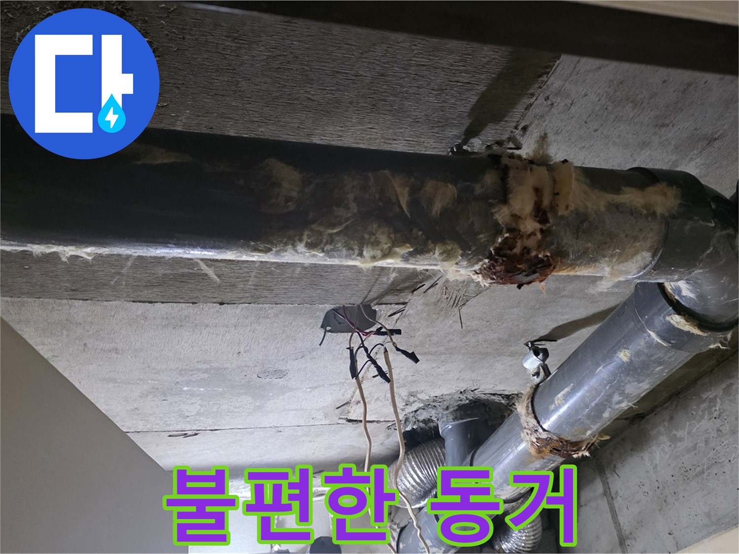 새절역 현대아파트 - 훼손된 보온재, 낡은 배관과의 불편한 동거