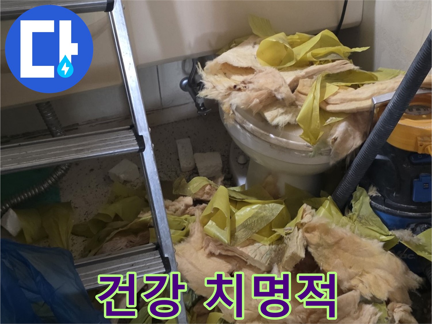 은평구 누수 현장 - 녹물과 곰팡이로 오염된 배관 - 건강에 치명적