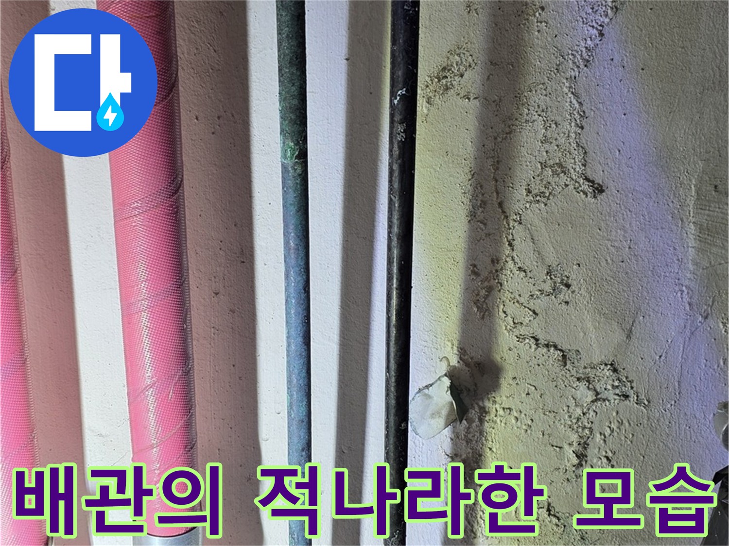 광명동 누수 - 배관의 실제 상태 확인