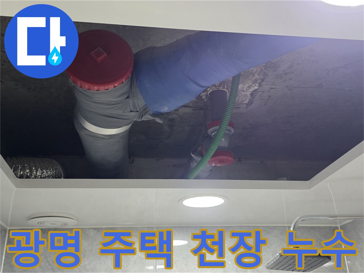 광명시 광명4동 00주택 욕실 천장 누수 - 문제 해결 완료