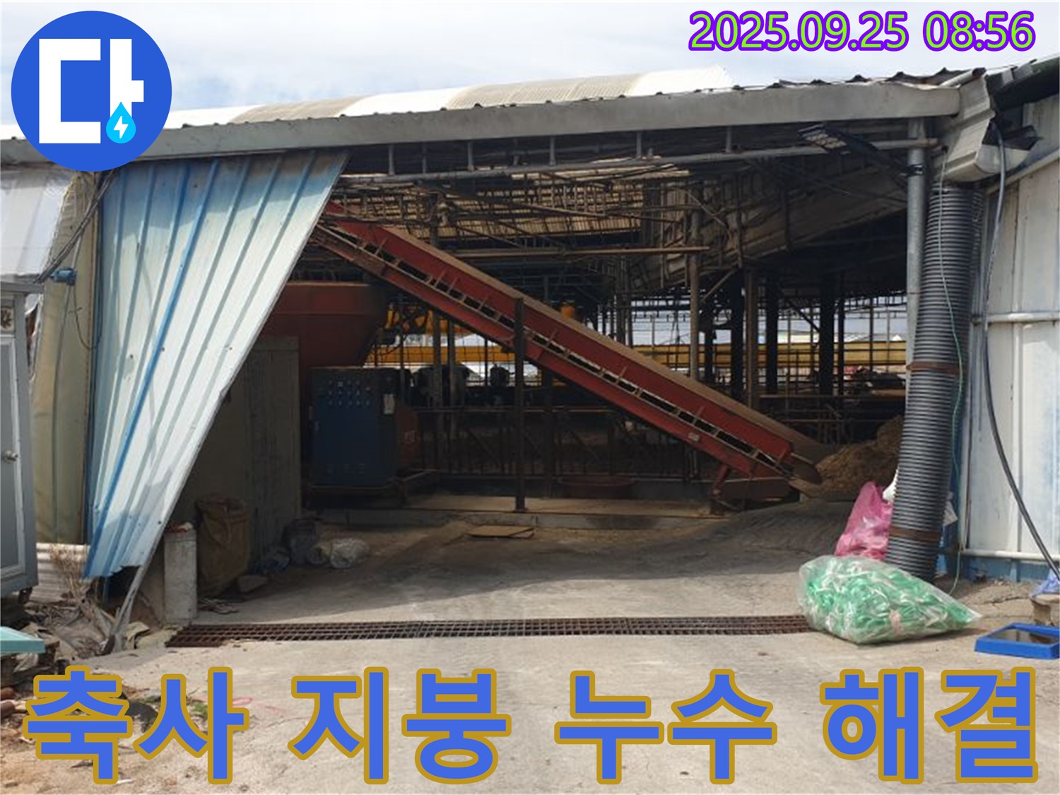 양주시 백석읍 복지리 - 낡은 축사 지붕 누수 해결 현장 - 누수 전문가가 꼼꼼하게 시공하여 안전하고 쾌적한 공간으로 탈바꿈시켰습니다.