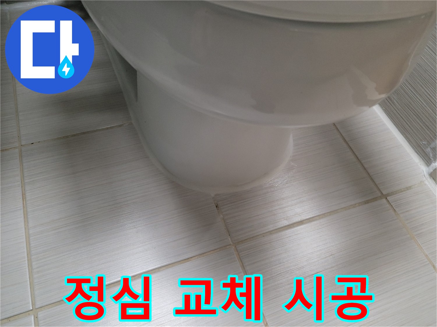 변기 정심 불량 - 새 정심으로 교체하여 누수와 악취를 동시에 해결합니다.