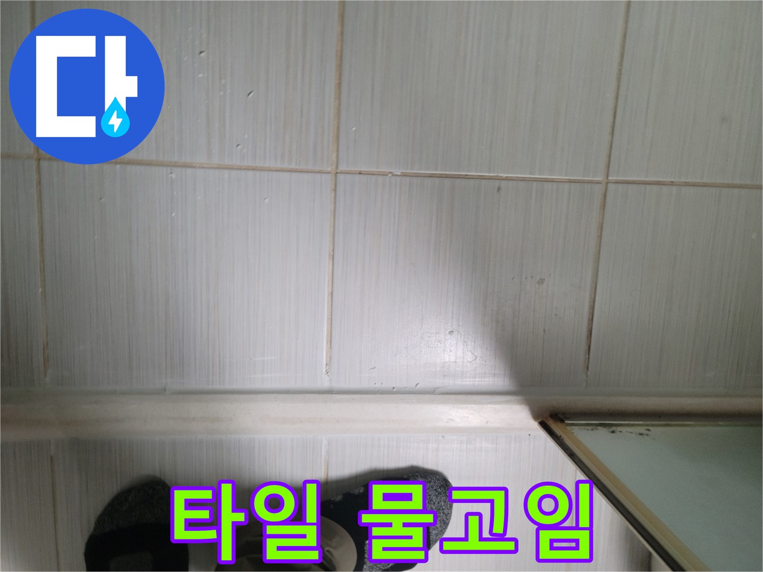 타일 틈새 물고임 - 습기 가득한 욕실, 누수 의심!