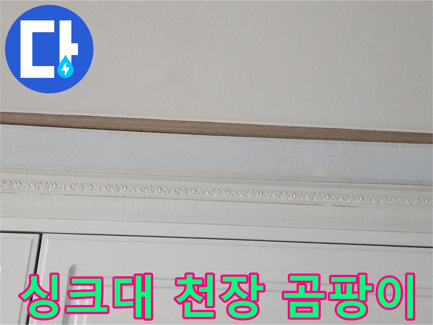 도봉구 현대시티 누수 - 싱크대 위 천장 곰팡이 문제