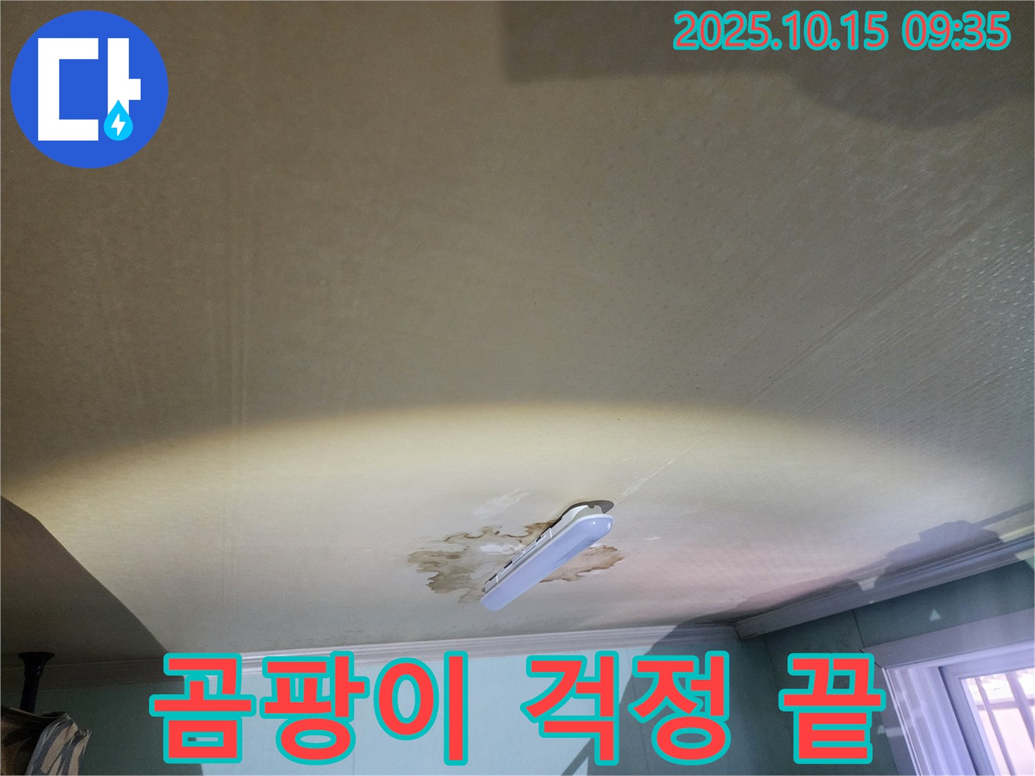 공릉2동 동우빌라 아랫집 천장 누수 - 곰팡이 걱정 없이 쾌적한 환경으로