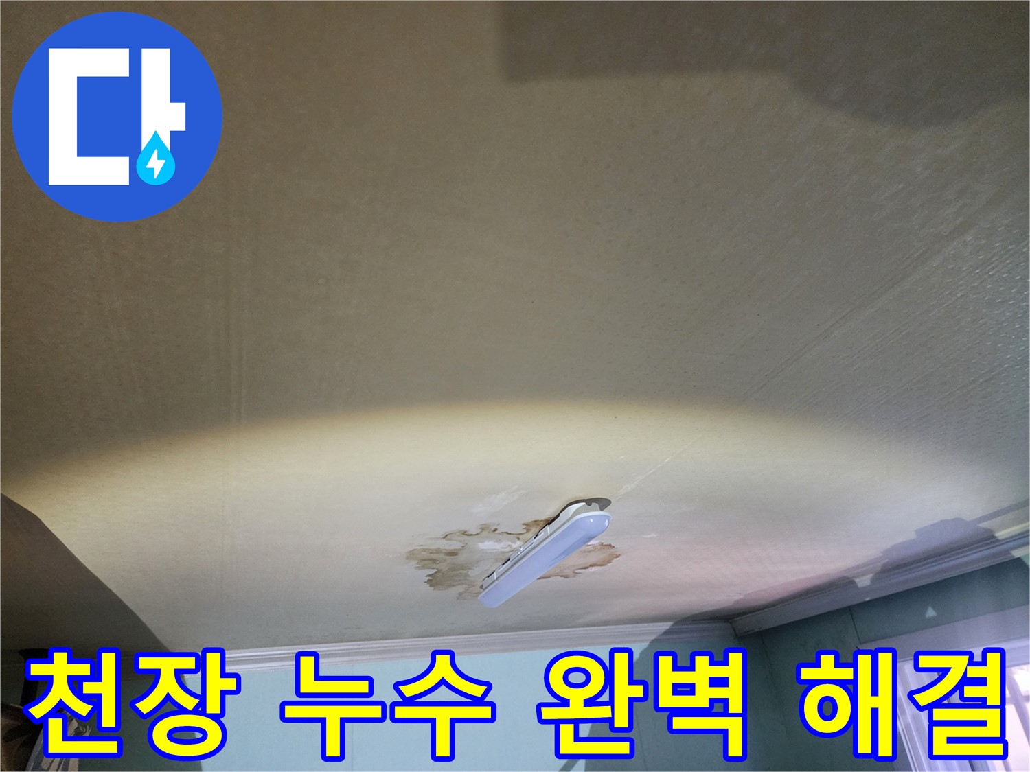 천장 누수 해결 - 완벽한 누수 차단 및 재발 방지
