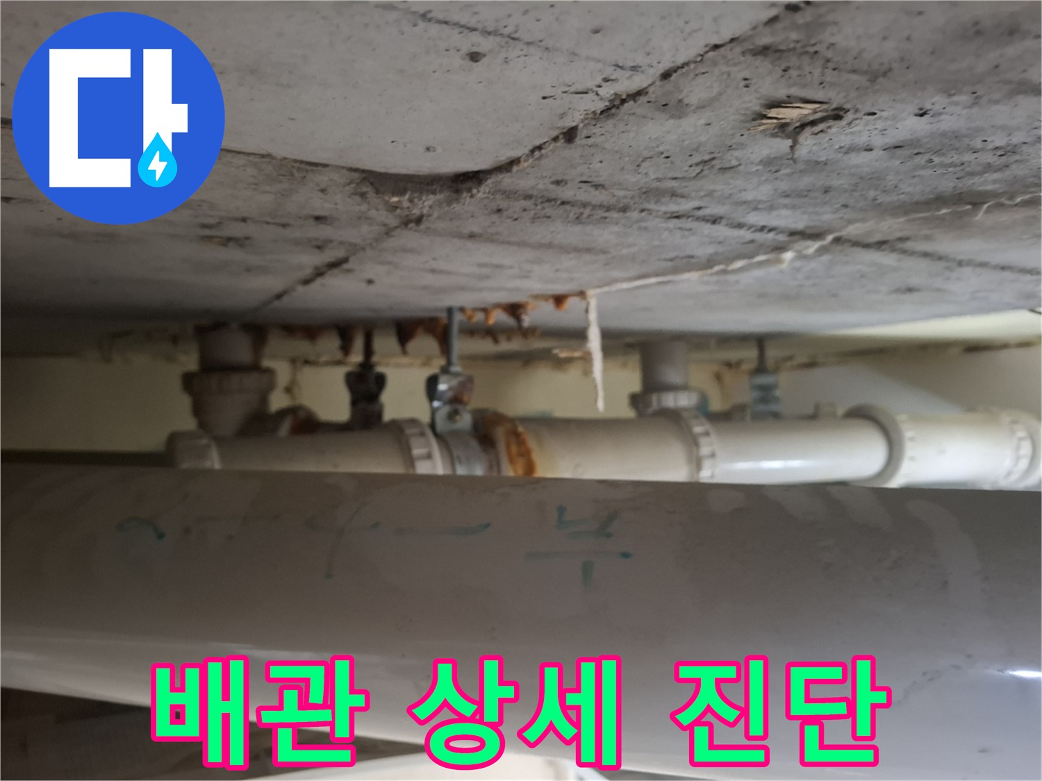 분당 정든마을 아파트 - 점검구 내부 배관 상태 상세 진단 및 조치