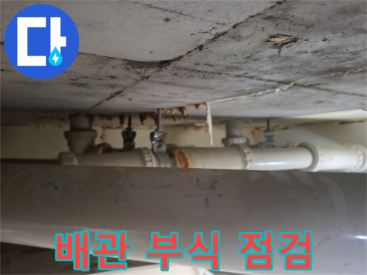 삼평동 봇들마을 아파트 - 점검구 배관 부식 상태 정밀 점검