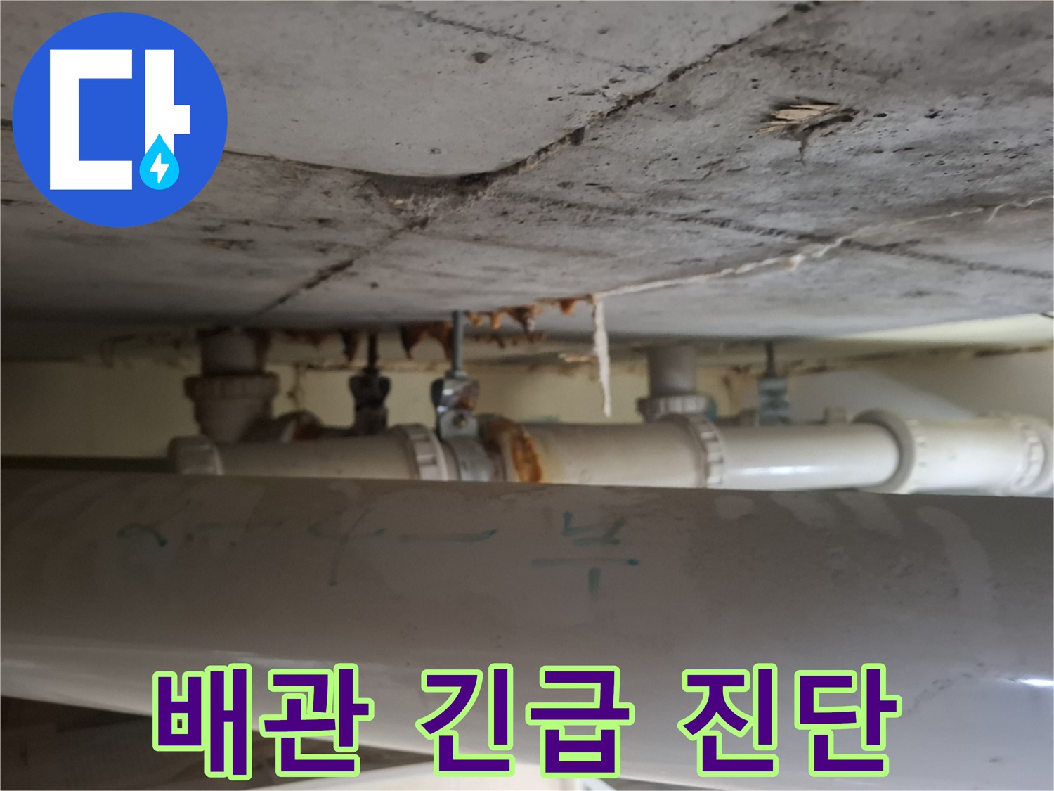 성남 분당구 봇들마을 아파트 - 배관 누수 긴급 진단 및 조치 진행