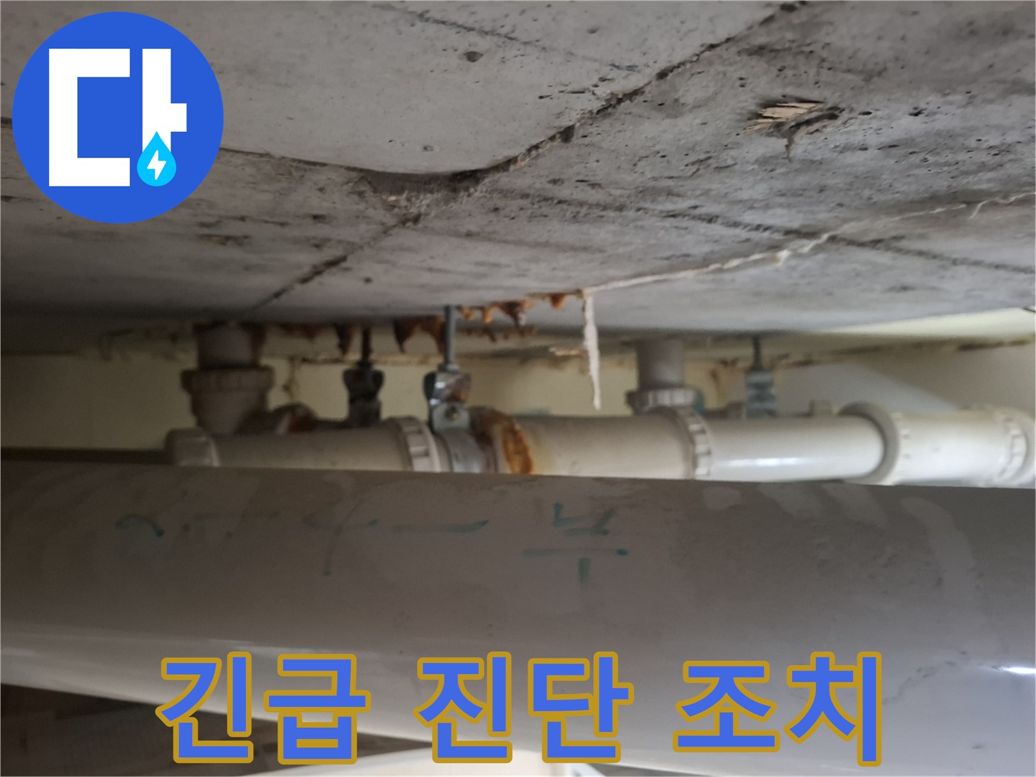 성남 분당구 정든마을 아파트 - 배관 누수 긴급 진단 및 신속 조치 진행