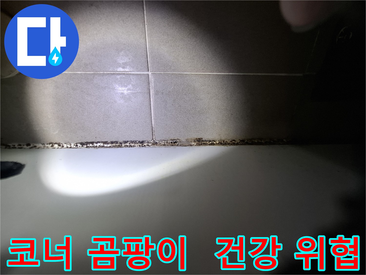 성남 욕실 코너 곰팡이 제거 - 건강 문제 고려 꼼꼼한 시공 사례