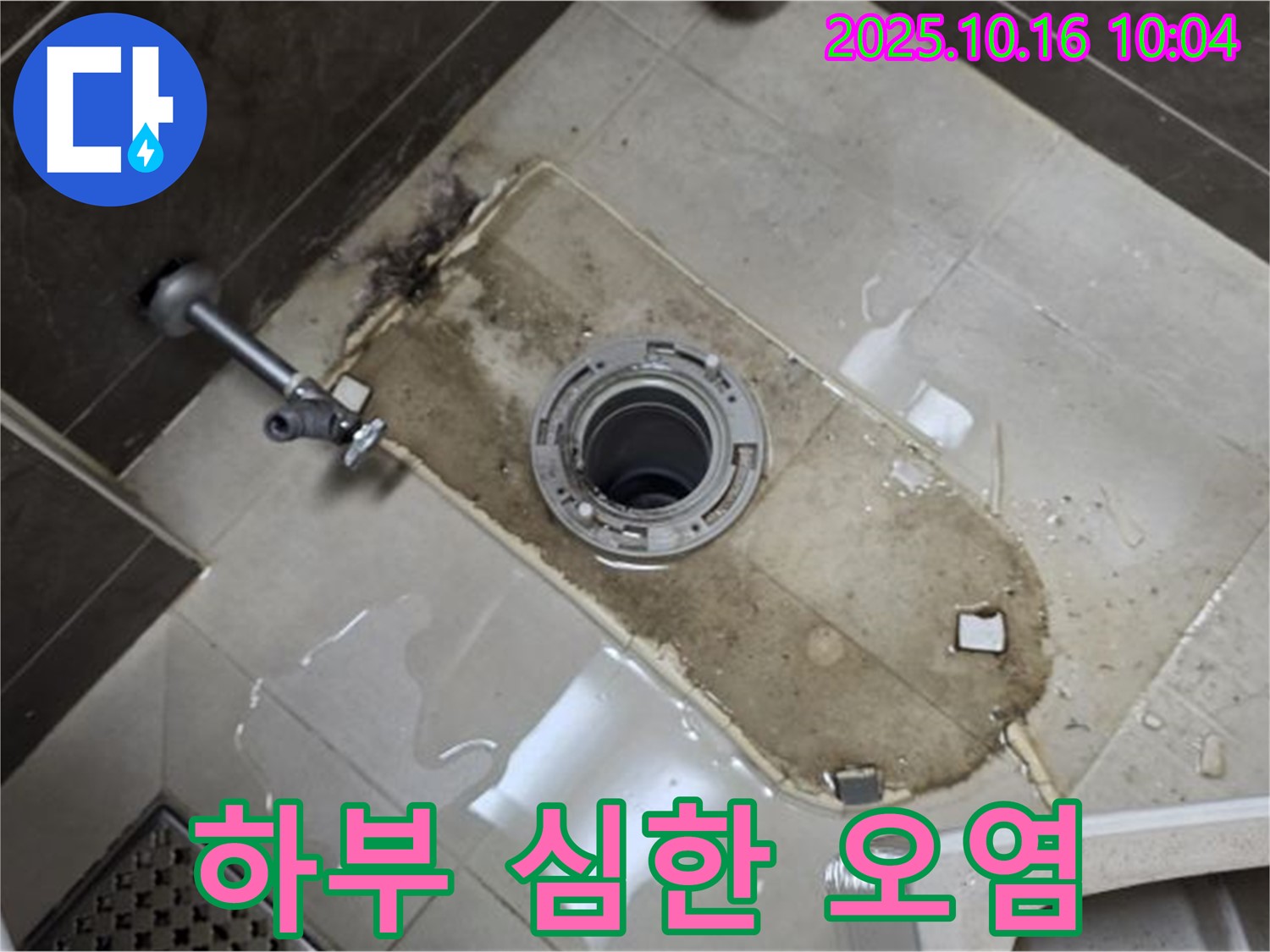 양주 옥정동 율정마을 13단지 아파트 변기 누수 - 하부 심한 오염으로 인한 누수 문제 해결 - 깨끗하게 청소하고 완벽하게 보수