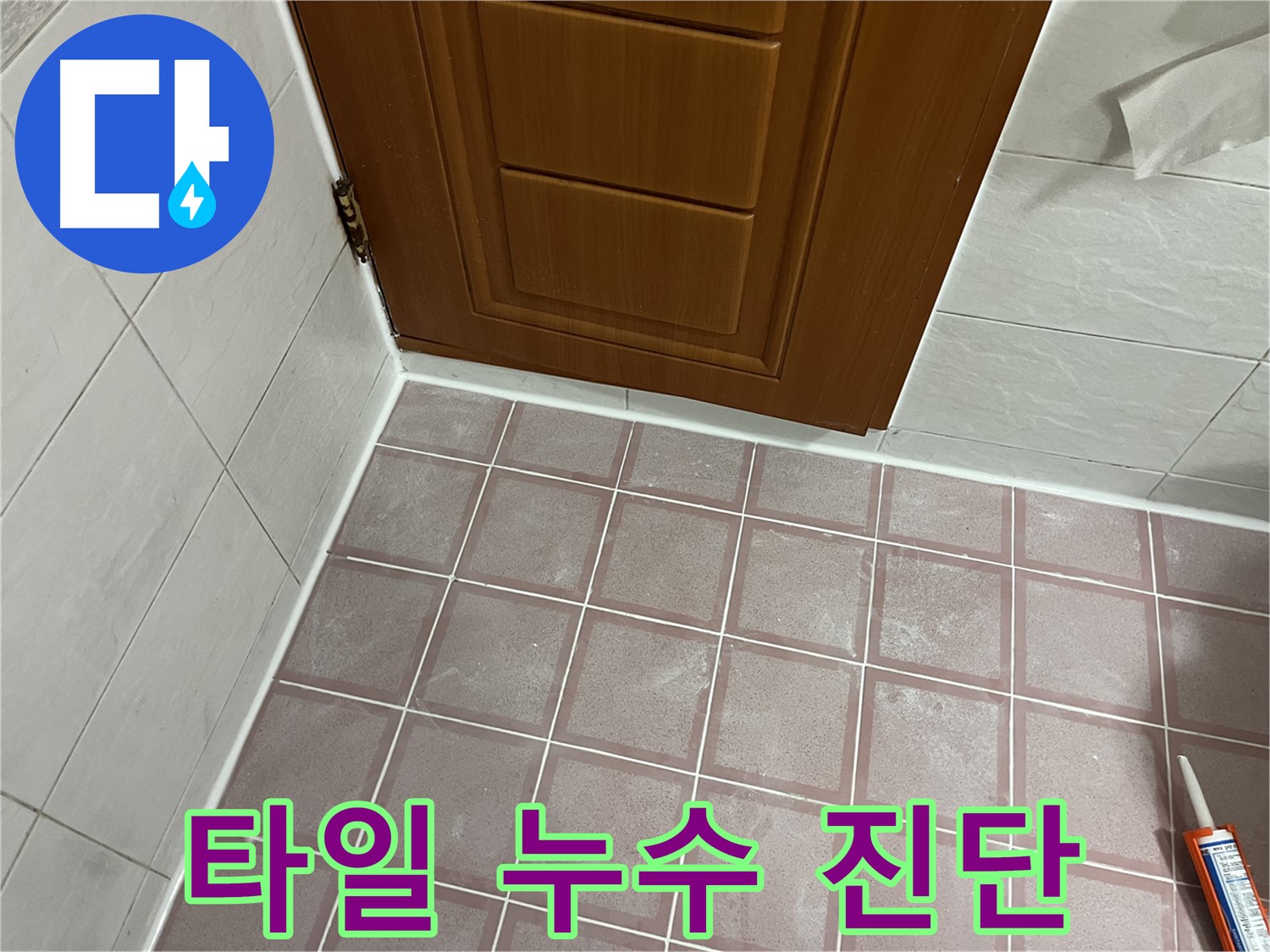 금천구 독산동 형제맨션빌 욕실 - 문 주변 타일 누수 초기 진단 과정
